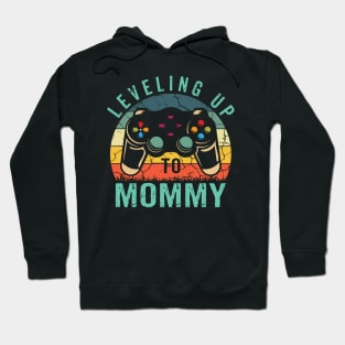 Gender Reveal Announcement Gamer Leveling Up To Mommy Funny Hoodie